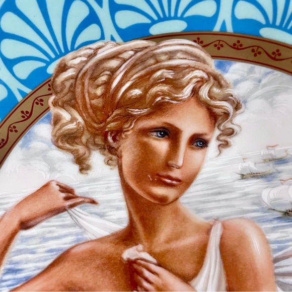 Collectors HELEN OF TROY Oleg Cassini *Legendary Women* Porcelain Wall Plate 80s - Picture 4 of 9